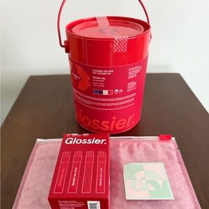 Glossier Red and Pink Party Essentials Set